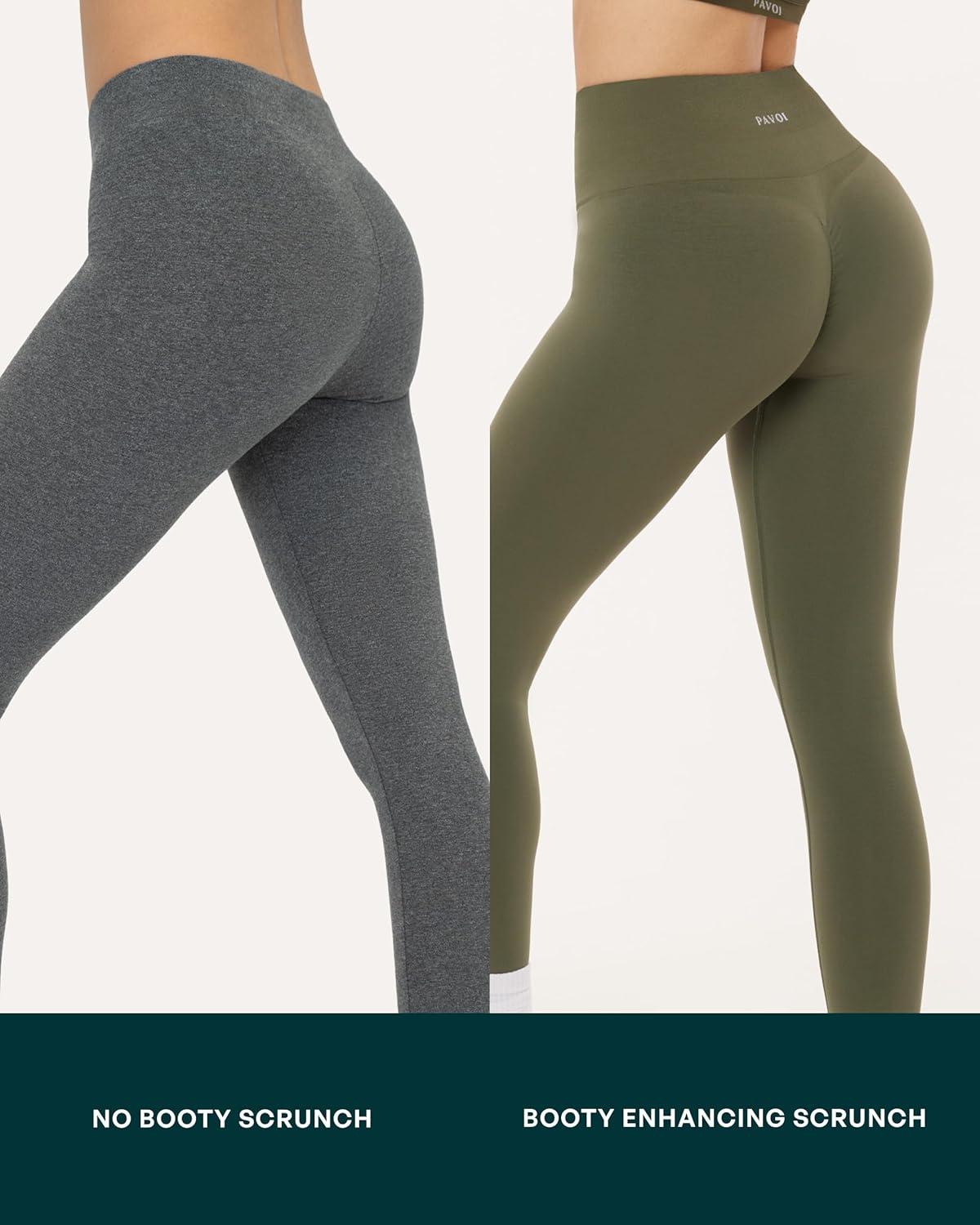 imagePAVOI ACTIVE Seamless Scrunch Butt Leggings High Waisted Compression Sculpting Women Full Length Workout Pants SculptFormBlush