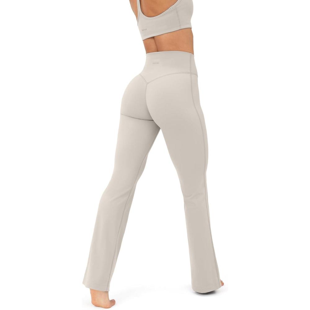 imagePAVOI ACTIVE High Waisted Flare Leggings for Women  Buttery Soft Bell Bottom Workout Flared Wide Leg Yoga Pants  FlexFlowMoon