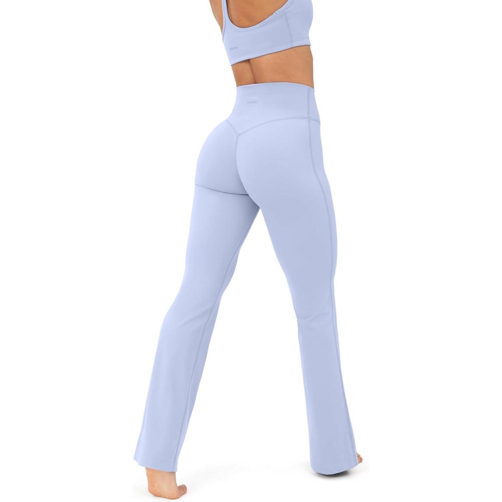 imagePAVOI ACTIVE High Waisted Flare Leggings for Women  Buttery Soft Bell Bottom Workout Flared Wide Leg Yoga Pants  FlexFlowSeabreeze