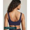 PAVOI ACTIVE Buttery Soft Sports Bras for Women – High Support Low Scoop Neck U Back Padded Yoga Gym Workout Bra – FlexFlow(Twilight)