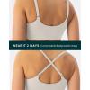 PAVOI ACTIVE Cross-Over Sports Bra for Women – Low Support Adjustable Cami Straps Cross Front Workout Yoga Bras – FlexFlow(Moon)