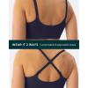 PAVOI ACTIVE Cross-Over Sports Bra for Women – Low Support Adjustable Cami Straps Cross Front Workout Yoga Bras – FlexFlow(Twilight)