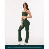 PAVOI ACTIVE High Waisted Flare Leggings for Women – Buttery Soft Bell Bottom Workout Flared Wide Leg Yoga Pants – FlexFlow(Pine Green)