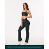 PAVOI ACTIVE High Waisted Flare Leggings for Women – Buttery Soft Bell Bottom Workout Flared Wide Leg Yoga Pants – FlexFlow(Slate)
