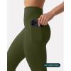 PAVOI ACTIVE Leggings with Pockets | Compressive High Waisted Butt Sculpting Women’s Full Length Workout Pants | HiPerform(Army)