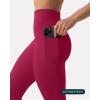 PAVOI ACTIVE Leggings with Pockets | Compressive High Waisted Butt Sculpting Women’s Full Length Workout Pants | HiPerform(Berry)