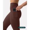PAVOI ACTIVE Leggings with Pockets | Compressive High Waisted Butt Sculpting Women’s Full Length Workout Pants | HiPerform(Cocoa)