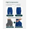 PAVOI ACTIVE Leggings with Pockets | Compressive High Waisted Butt Sculpting Women’s Full Length Workout Pants | HiPerform(Indigo)