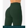 PAVOI ACTIVE Pilates Crossover Leggings for Women | Buttery Soft High Waisted V Cut Cross Waist Workout Yoga Pants | FlexFlow(Pine Green)