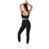 PAVOI ACTIVE Seamless Scrunch Butt Leggings | High Waisted Compression Sculpting Women Full Length Workout Pants | SculptForm(Black)