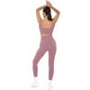 PAVOI ACTIVE Seamless Scrunch Butt Leggings | High Waisted Compression Sculpting Women Full Length Workout Pants | SculptForm(Blush)