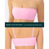 PAVOI ACTIVE Sports Bandeau Bras for Women – Padded Low Support Workout Yoga Bandeau Bra with Convertible Straps – FlexFlow(Bubblegum)