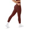 PAVOI ACTIVE Leggings with Pockets | Compressive High Waisted Butt Sculpting Women’s Full Length Workout Pants | HiPerform(Chocolate)