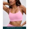 PAVOI ACTIVE Yoga Racerback Bras for Women – Buttery Soft Low Support Scoop Neck Y-Back Thin Strap Sports Bra – FlexFlow(Bubblegum)