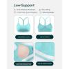 PAVOI ACTIVE Yoga Racerback Bras for Women – Buttery Soft Low Support Scoop Neck Y-Back Thin Strap Sports Bra – FlexFlow(Carribean Sea)