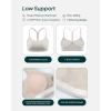 PAVOI ACTIVE Yoga Racerback Bras for Women – Buttery Soft Low Support Scoop Neck Y-Back Thin Strap Sports Bra – FlexFlow(Moon)