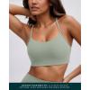 PAVOI ACTIVE Yoga Racerback Bras for Women – Buttery Soft Low Support Scoop Neck Y-Back Thin Strap Sports Bra – FlexFlow(Sage)