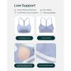 PAVOI ACTIVE Yoga Racerback Bras for Women – Buttery Soft Low Support Scoop Neck Y-Back Thin Strap Sports Bra – FlexFlow(Seabreeze)