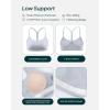PAVOI ACTIVE Yoga Racerback Bras for Women – Buttery Soft Low Support Scoop Neck Y-Back Thin Strap Sports Bra – FlexFlow(Silver)