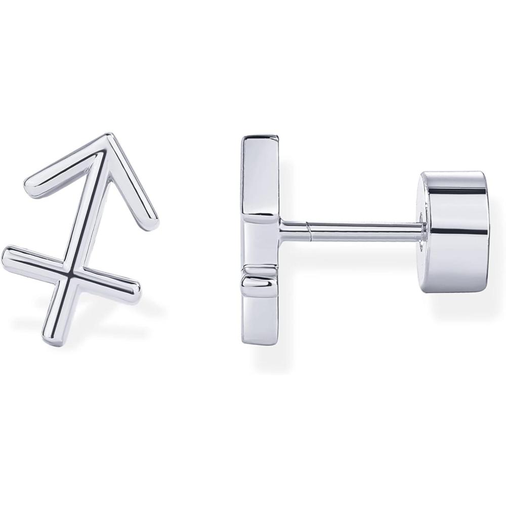 imagePAVOI 14K Gold Plated 925 Sterling Silver Posts Zodiac Sign Flat Back Earring Studs Birthday Gift for Women Astrology Earring PairSagittarius