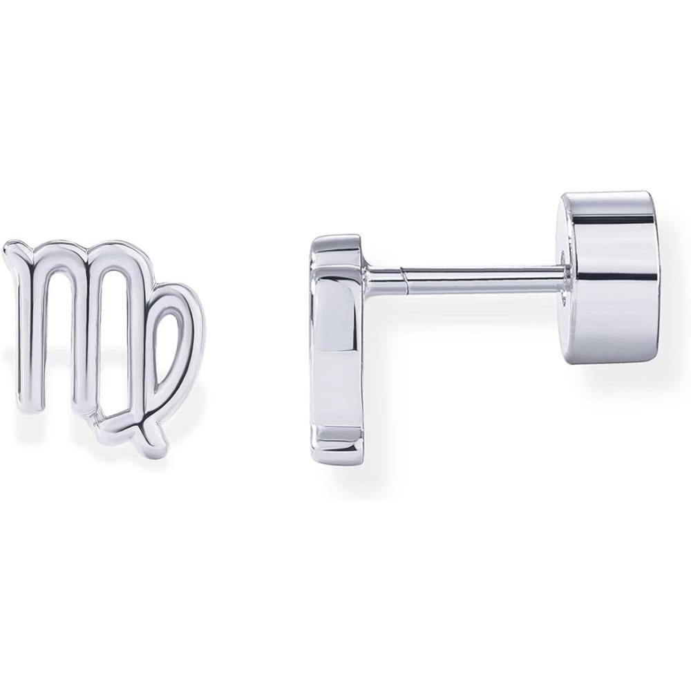 imagePAVOI 14K Gold Plated 925 Sterling Silver Posts Zodiac Sign Flat Back Earring Studs  Birthday Gift for Women  Astrology Earring PairVirgo