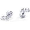 PAVOI 14K Gold Plated 925 Sterling Silver Posts Zodiac Sign Flat Back Earring Studs | Birthday Gift for Women | Astrology Earring Pair(Aquarius)