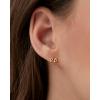 PAVOI 14K Gold Plated 925 Sterling Silver Posts Zodiac Sign Flat Back Earring Studs | Birthday Gift for Women | Astrology Earring Pair(Taurus)