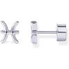 PAVOI 14K Gold Plated 925 Sterling Silver Posts Zodiac Sign Flat Back Earring Studs | Birthday Gift for Women | Astrology Earring Pair(Pisces)