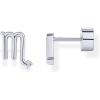 PAVOI 14K Gold Plated 925 Sterling Silver Posts Zodiac Sign Flat Back Earring Studs | Birthday Gift for Women | Astrology Earring Pair(Scorpio)