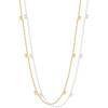 PAVOI 14K Gold Plated Dainty Chain Necklaces for Women – Station Small Motif Pendant Gold Jewelry Gifts – Trendy Heart, Bow, Cross Necklace for Women(Yellow Gold)