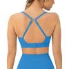 PAVOI ACTIVE Racerback Adjustable Sports Bra for Women – High Support Convertible Straps High Impact Workout Bras – HiPerform(Royal Blue)