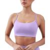 PAVOI ACTIVE Yoga Racerback Bras for Women – Buttery Soft Low Support Scoop Neck Y-Back Thin Strap Sports Bra – FlexFlow(Lilac)