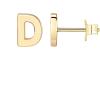 PAVOI 14K Gold Plated Sterling Silver Alphabet Letter Earrings | Personalized Initial Earrings(- D)