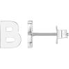 PAVOI 14K Gold Plated Sterling Silver Alphabet Letter Earrings | Personalized Initial Earrings(- B)
