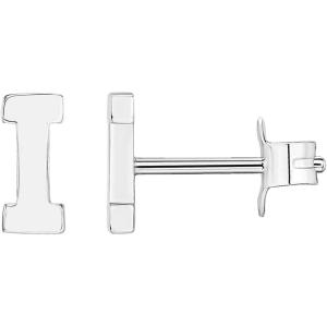 PAVOI 14K Gold Plated Sterling Silver Alphabet Letter Earrings | Personalized Initial Earrings(- I)