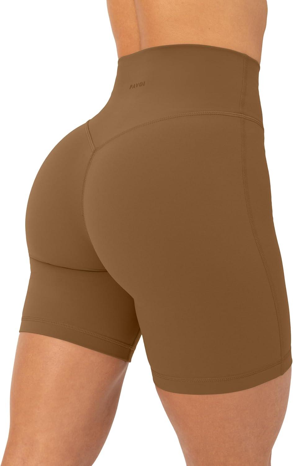 image:imagePAVOI ACTIVE Yoga Shorts for Women High Waisted Gym Shorts Buttery Soft Biker Workout Shorts 4 amp 6 Compression FitCafe