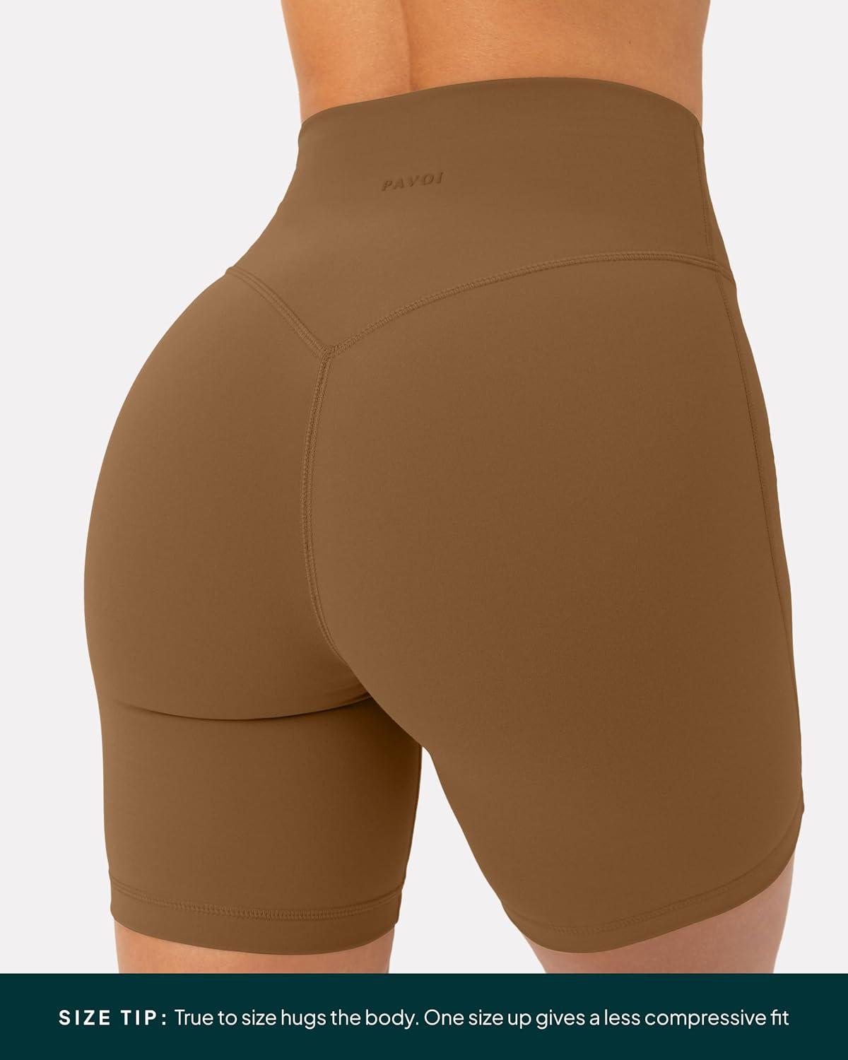 image:imagePAVOI ACTIVE Yoga Shorts for Women High Waisted Gym Shorts Buttery Soft Biker Workout Shorts 4 amp 6 Compression FitCafe