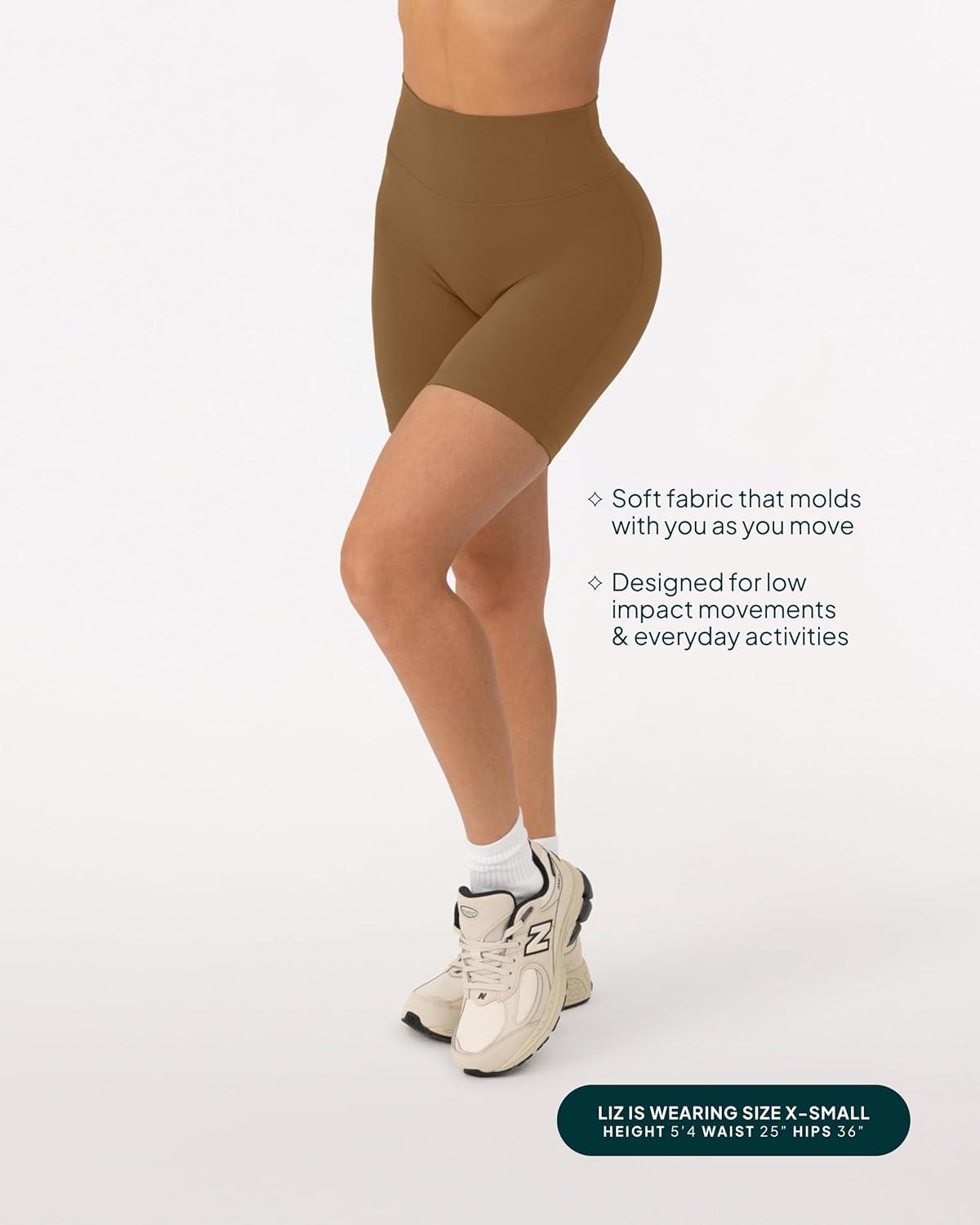image:imagePAVOI ACTIVE Yoga Shorts for Women High Waisted Gym Shorts Buttery Soft Biker Workout Shorts 4 amp 6 Compression FitCafe
