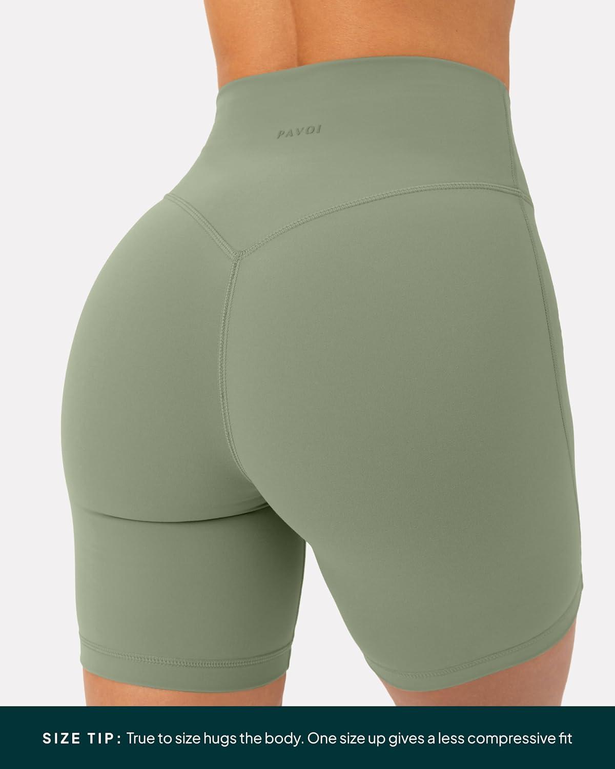 image:imagePAVOI ACTIVE Yoga Shorts for Women High Waisted Gym Shorts Buttery Soft Biker Workout Shorts 4 amp 6 Compression FitJade