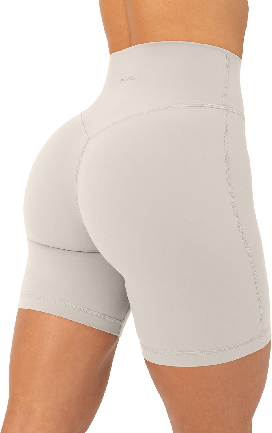 image:imagePAVOI ACTIVE Yoga Shorts for Women High Waisted Gym Shorts Buttery Soft Biker Workout Shorts 4 amp 6 Compression FitMoon