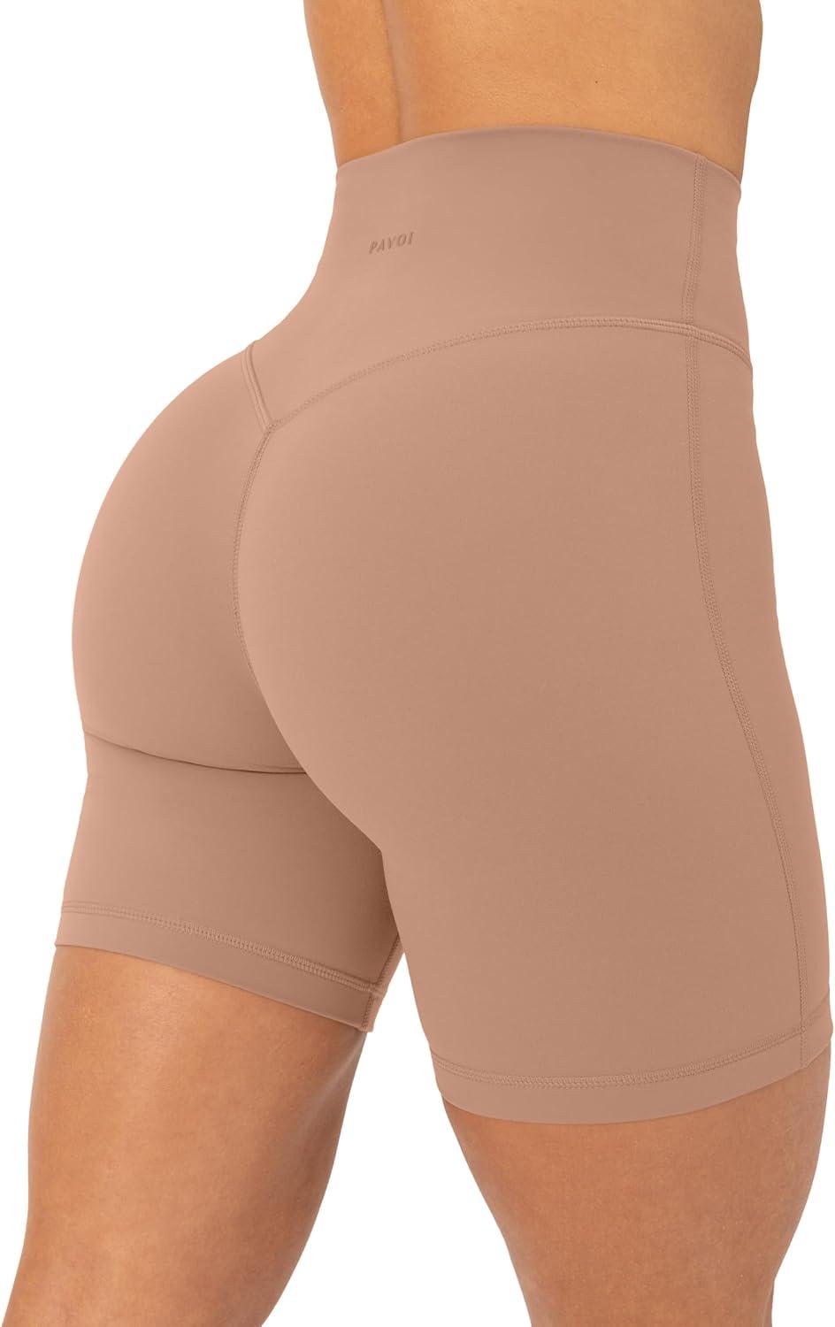 image:imagePAVOI ACTIVE Yoga Shorts for Women High Waisted Gym Shorts Buttery Soft Biker Workout Shorts 4 amp 6 Compression FitSienna
