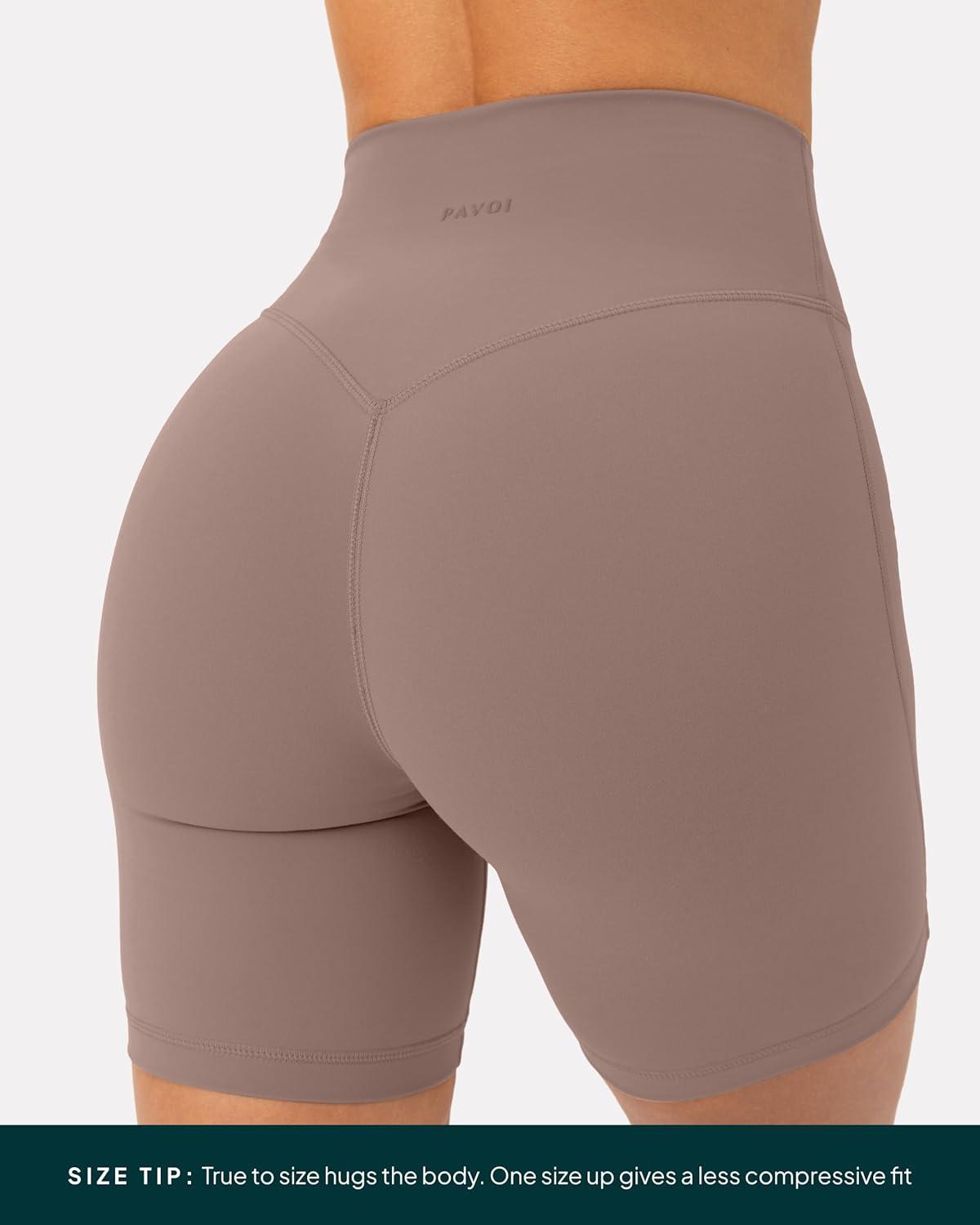 image:imagePAVOI ACTIVE Yoga Shorts for Women High Waisted Gym Shorts Buttery Soft Biker Workout Shorts 4 amp 6 Compression FitTeak