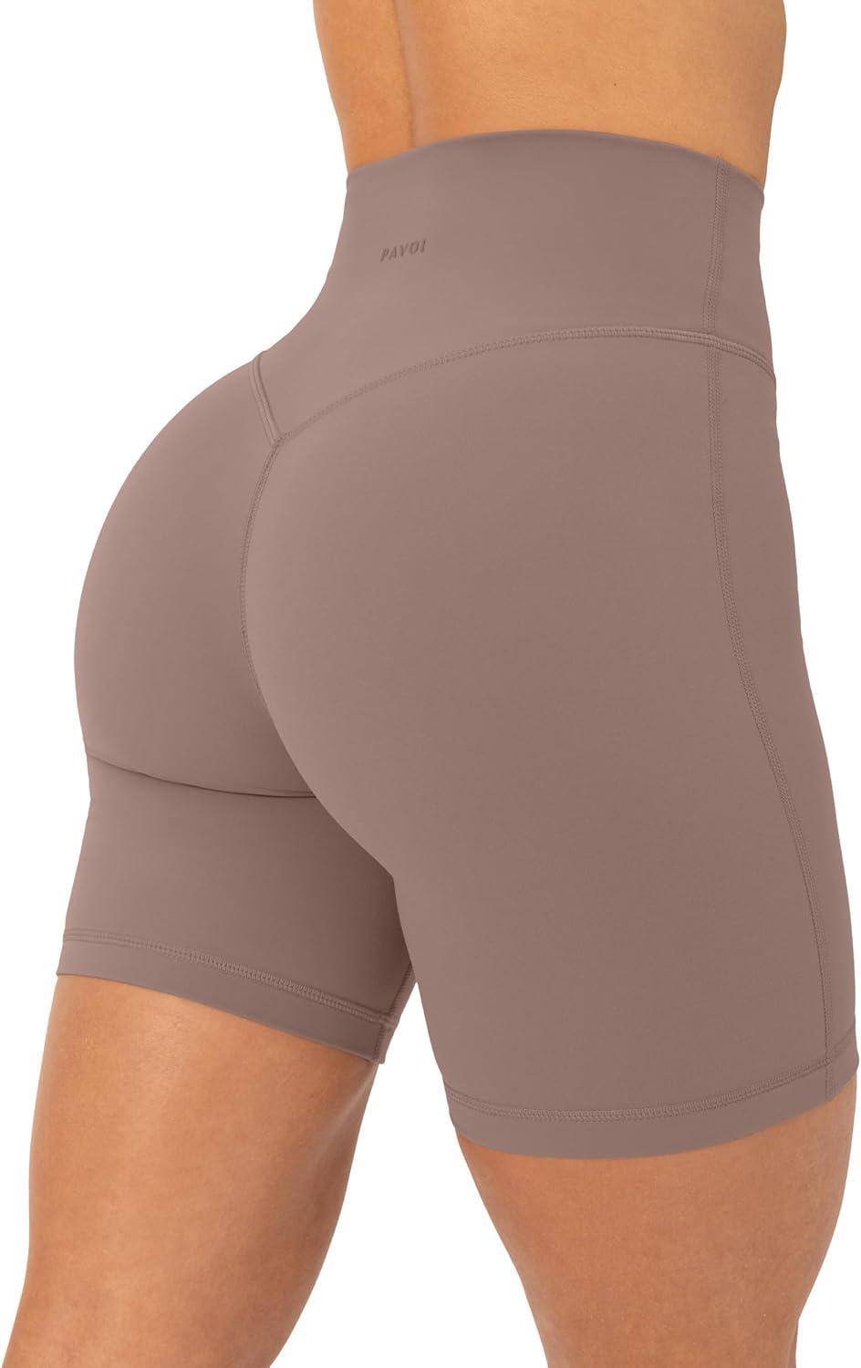 image:imagePAVOI ACTIVE Yoga Shorts for Women High Waisted Gym Shorts Buttery Soft Biker Workout Shorts 4 amp 6 Compression FitTeak