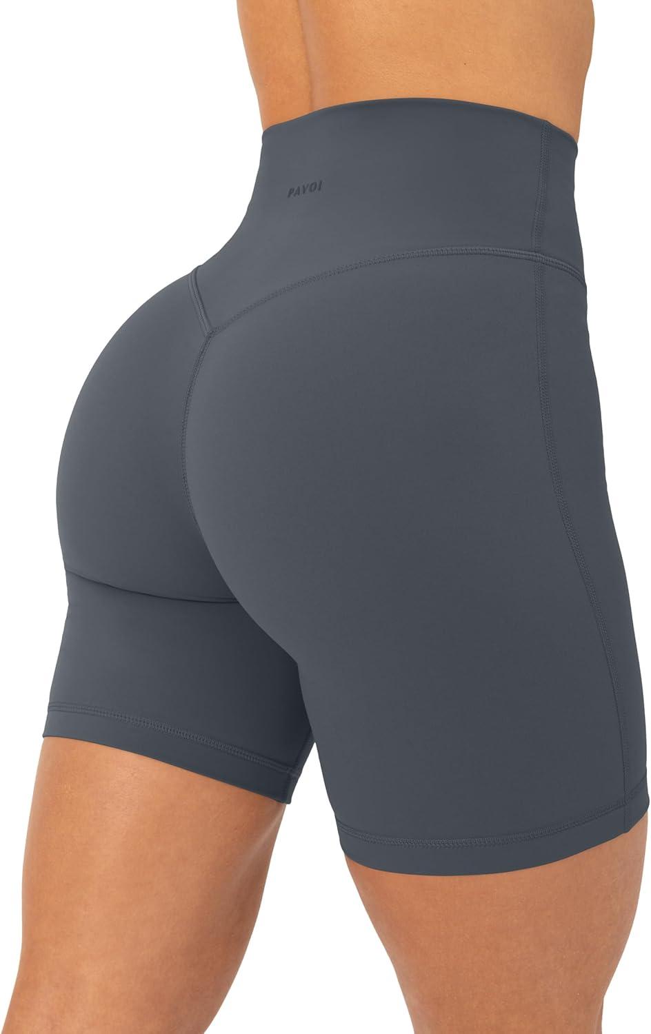 image:imagePAVOI ACTIVE Yoga Shorts for Women High Waisted Gym Shorts Buttery Soft Biker Workout Shorts 4 amp 6 Compression FitThunder