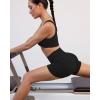 PAVOI ACTIVE Yoga Shorts for Women High Waisted Gym Shorts Buttery Soft Biker Workout Shorts 4″ & 6″ Compression Fit(Black)