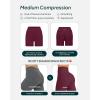 PAVOI ACTIVE Yoga Shorts for Women High Waisted Gym Shorts Buttery Soft Biker Workout Shorts 4″ & 6″ Compression Fit(Bordeaux)