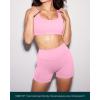 PAVOI ACTIVE Yoga Shorts for Women High Waisted Gym Shorts Buttery Soft Biker Workout Shorts 4″ & 6″ Compression Fit(Bubblegum)