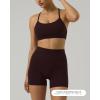 PAVOI ACTIVE Yoga Shorts for Women High Waisted Gym Shorts Buttery Soft Biker Workout Shorts 4″ & 6″ Compression Fit(Espresso)