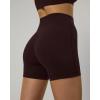 PAVOI ACTIVE Yoga Shorts for Women High Waisted Gym Shorts Buttery Soft Biker Workout Shorts 4″ & 6″ Compression Fit(Espresso)