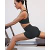 PAVOI ACTIVE Yoga Shorts for Women High Waisted Gym Shorts Buttery Soft Biker Workout Shorts 4″ & 6″ Compression Fit(Forest Slate)